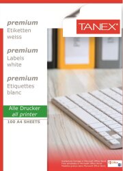 Tanex Laser Etiket Tw-2052 46.4 x 21.2 Mm ( 52 ) 100 Lü - TANEX