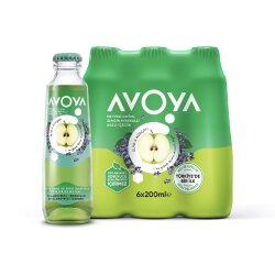 AVOYA MEYVELİ ELMA&ADAÇAYI MADEN SUYU 200 ML (24) - AVOYA