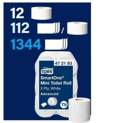 Tork 472193 Smartone Mini Tuvalet Kağıdı Advanced 112*12 - 