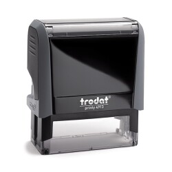 TRODAT KAŞE 4913 GRİ GÖVDE MAVİ KEÇE (2,1*5,7 CM) - TRODAT