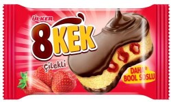 ÜLKER DANKEK 8 KEK ÇİLEK 55 GR. (24*) 656-02 - ÜLKER