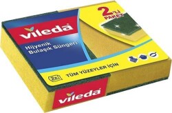 VİLEDA SÜNGER KLASİK 2 Lİ DÜZ - VİLEDA
