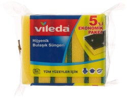 VİLEDA SÜNGER KLASİK 5 Lİ DÜZ - VİLEDA