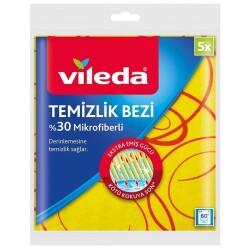 VİLEDA TEMİZLİK BEZİ 5 Lİ %30 M.FİBER - VİLEDA