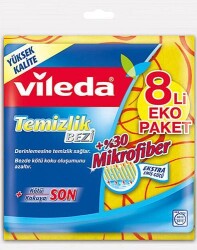 VİLEDA TEMİZLİK BEZİ 8 Lİ %30 M.FİBER - VİLEDA