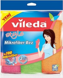 Vileda Temizlik Bezi Mikrofiber Style 3'lü - VİLEDA